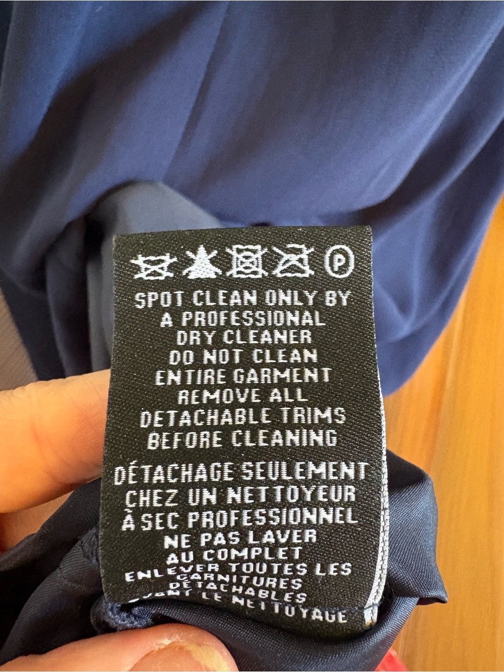 Le Chateau Navy Blue Ruched Chiffon Maxi Dress Beaded Illusion Neck 8 - Picture 14 of 16